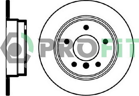 Profit 5010-0249 - Тормозной диск autosila-amz.com