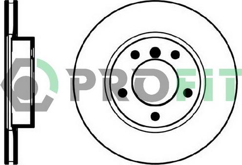 Profit 5010-0258 - Тормозной диск autosila-amz.com