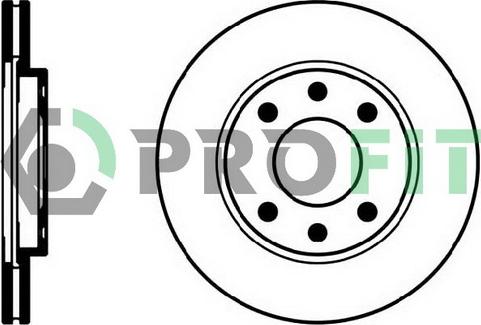 Profit 5010-0214 - Тормозной диск autosila-amz.com