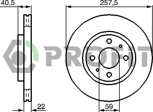 Profit 5010-0762 - Тормозной диск autosila-amz.com