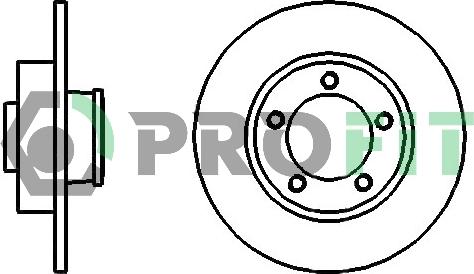 Profit 5010-1498 - Тормозной диск autosila-amz.com