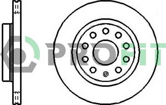 Profit 5010-1504 - Тормозной диск autosila-amz.com