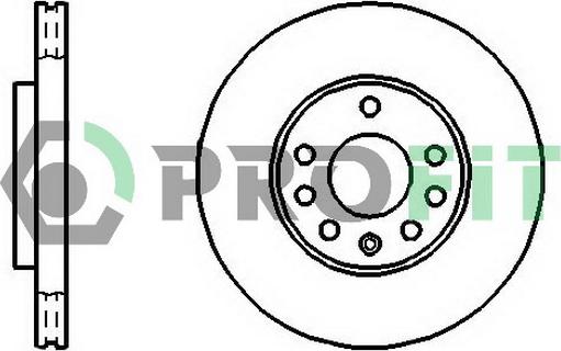 Profit 5010-1042 - Тормозной диск autosila-amz.com