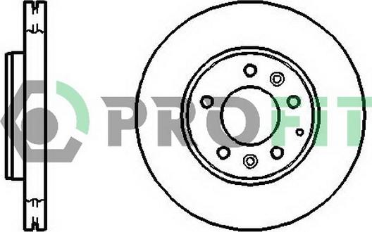 Profit 5010-1210 - Тормозной диск autosila-amz.com