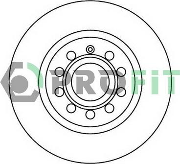 Profit 5010-1223 - Тормозной диск autosila-amz.com