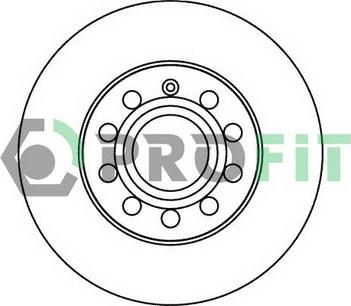 Profit 5010-1276 - Диск торм._SKODA OCTAVIA A5 04-, SUPERB 02-08, VW GOLF V, VI 03-, CADDY 04-, TOURAN 03- REAR autosila-amz.com