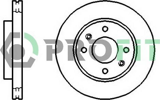 Parts-Mall HCCA-057 - Тормозной диск autosila-amz.com