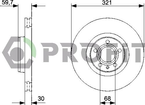 Profit 5010-1277 - Тормозной диск autosila-amz.com