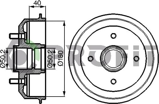 Profit 5020-0022 - Тормозной барабан autosila-amz.com