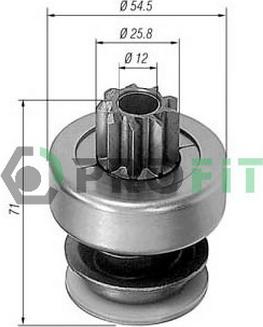 Profit 1910-8059 - Ведущая шестерня, бендикс, стартер autosila-amz.com