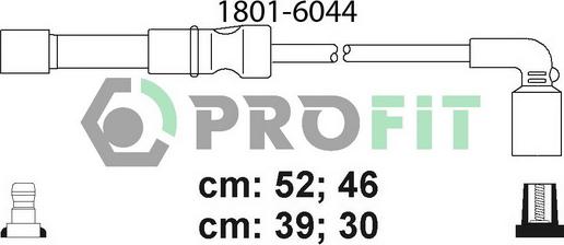 Profit 1801-6044 - Комплект проводов зажигания autosila-amz.com