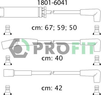 Profit 1801-6041 - Комплект проводов зажигания autosila-amz.com