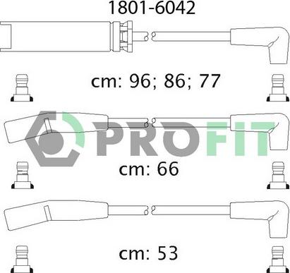 Profit 1801-6042 - Комплект проводов зажигания autosila-amz.com