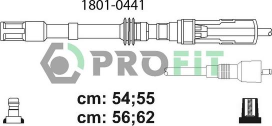 Profit 1801-0441 - Комплект проводов зажигания autosila-amz.com