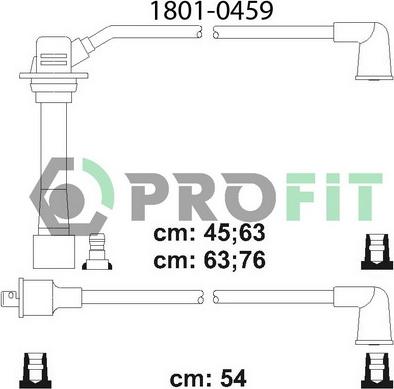 Profit 1801-0459 - Комплект проводов зажигания autosila-amz.com
