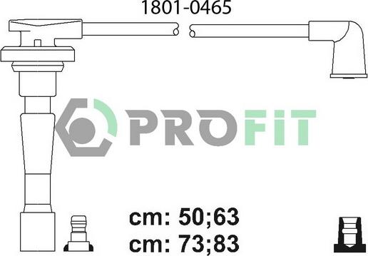 Profit 1801-0465 - Комплект проводов зажигания autosila-amz.com
