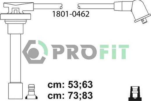 Profit 1801-0462 - Комплект проводов зажигания autosila-amz.com