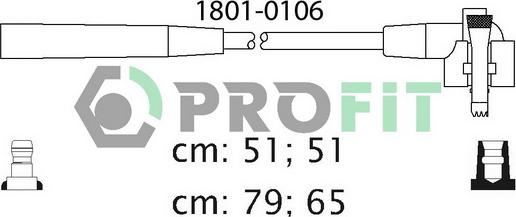 Profit 1801-0106 - Комплект проводов зажигания autosila-amz.com