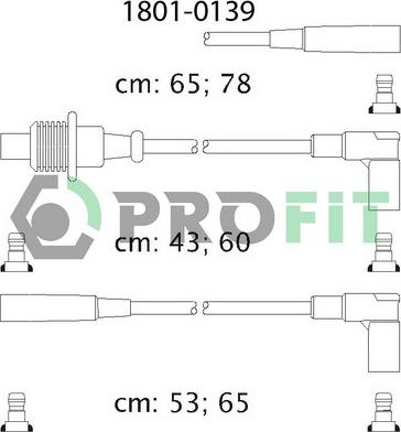 Profit 1801-0139 - Комплект проводов зажигания autosila-amz.com