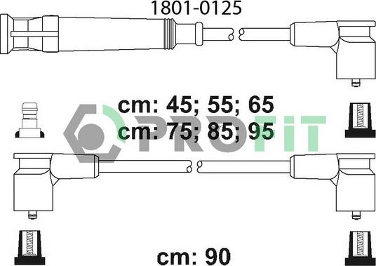 Profit 1801-0125 - Комплект проводов зажигания autosila-amz.com
