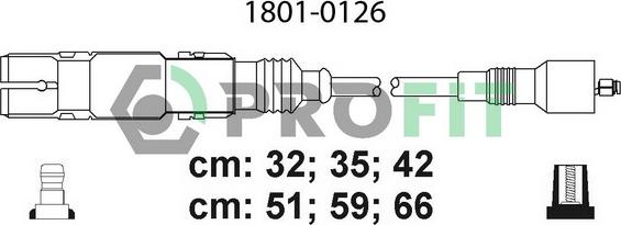 Profit 1801-0126 - Комплект проводов зажигания autosila-amz.com