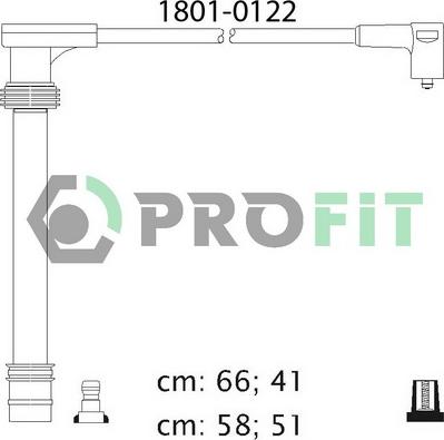 Profit 1801-0122 - Комплект проводов зажигания autosila-amz.com