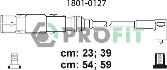 Profit 1801-0127 - Комплект проводов зажигания autosila-amz.com