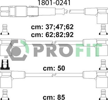 Profit 1801-0241 - Комплект проводов зажигания autosila-amz.com