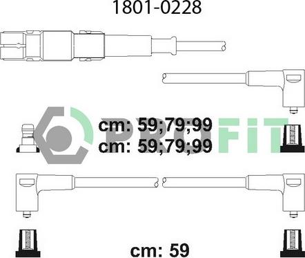Profit 1801-0228 - Комплект проводов зажигания autosila-amz.com