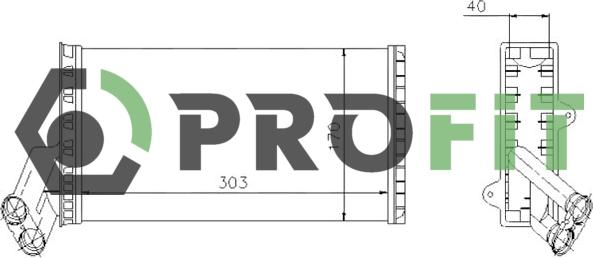 Profit 1760-0081 - Теплообменник, отопление салона autosila-amz.com