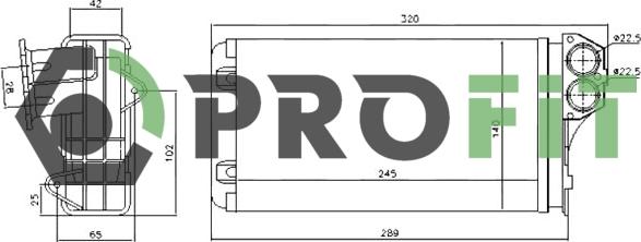 Profit 1760-0087 - Теплообменник, отопление салона autosila-amz.com