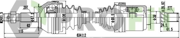 Profit 2730-3023 - Приводной вал autosila-amz.com