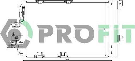 Profit PR 5079C1 - Конденсатор кондиционера autosila-amz.com