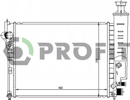 Profit PR 0540A3 - Радиатор, охлаждение двигателя autosila-amz.com