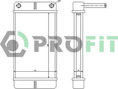 Profit PR 2092N1 - Теплообменник, отопление салона autosila-amz.com