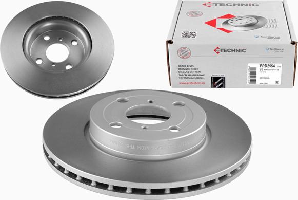 Protechnic PRD2554 - Тормозной диск autosila-amz.com