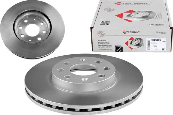 Protechnic PRD2686 - Тормозной диск autosila-amz.com