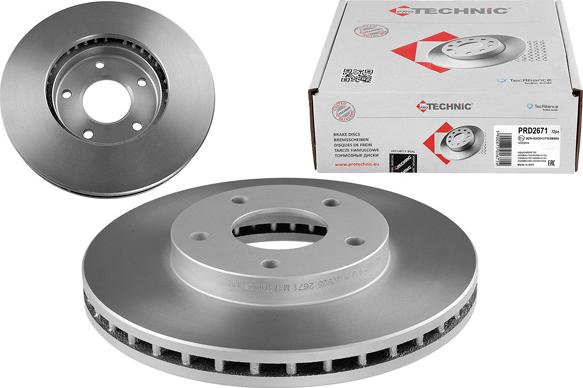 Protechnic PRD2671 - Тормозной диск autosila-amz.com