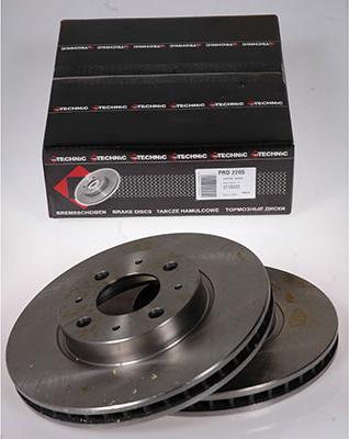 Protechnic PRD2205 - Тормозной диск autosila-amz.com