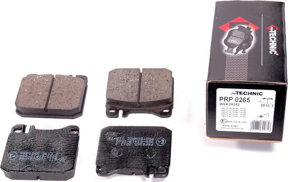 Protechnic PRP0265 - Тормозные колодки, дисковые, комплект autosila-amz.com