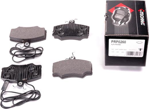 Protechnic PRP0260 - Тормозные колодки, дисковые, комплект autosila-amz.com