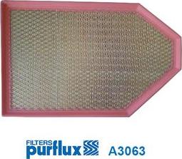 Purflux A3063 - Воздушный фильтр, двигатель autosila-amz.com