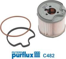 Purflux C482 - Топливный фильтр autosila-amz.com