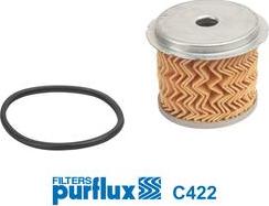 Purflux C422 - Топливный фильтр autosila-amz.com