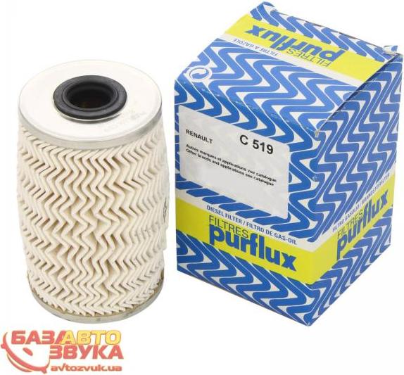 Purflux C519 - Топливный фильтр autosila-amz.com