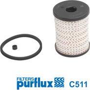 Purflux C511 - Топливный фильтр autosila-amz.com