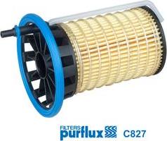 Purflux C827 - Топливный фильтр autosila-amz.com