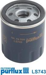 Purflux LS743 - Масляный фильтр autosila-amz.com