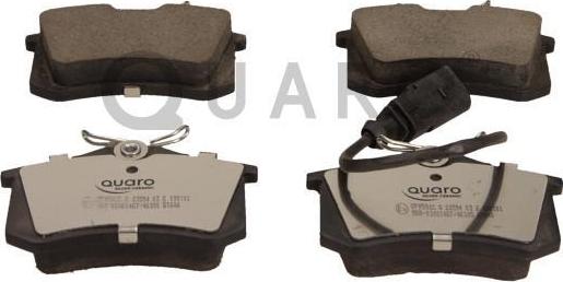 QUARO QP9596C - Тормозные колодки, дисковые, комплект autosila-amz.com