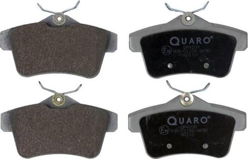 QUARO QP4109 - Тормозные колодки, дисковые, комплект autosila-amz.com